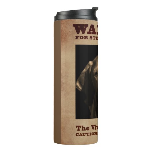 Das lebhafte Vizsla Thermosbecher (Nach links gedreht)