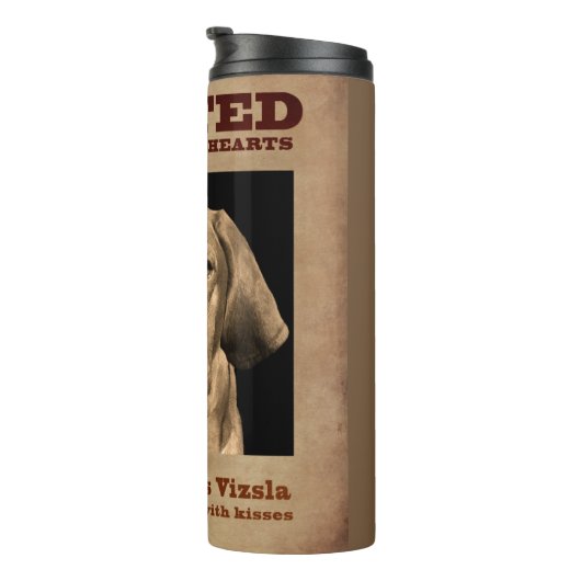 Das lebhafte Vizsla Thermosbecher (Nach rechts gedreht)
