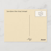 Das leere Grab des Jesus Christus auf Postkarte (Rückseite)