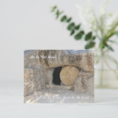 Das leere Grab Jesu Christi auf der Postkarte (Stehend Vorderseite)