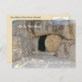 Das leere Grab Jesu Christi auf der Postkarte (Vorne/Hinten)