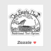 Das leere Nest Aufkleber (Blatt)