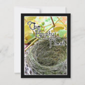 Das leere Nest Einladung (Vorderseite)