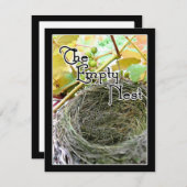 Das leere Nest Einladung (Vorne/Hinten)