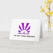 Das leere Nest Karte (Gelbe Blume)