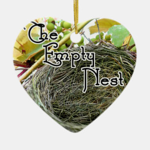 Das leere Nest Keramik Ornament