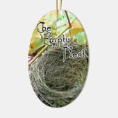 Das leere Nest Keramik Ornament (Links)