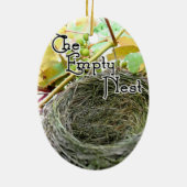 Das leere Nest Keramik Ornament (Hinten)