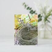 Das leere Nest Postkarte (Stehend Vorderseite)