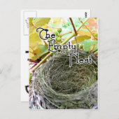 Das leere Nest Postkarte (Vorne/Hinten)
