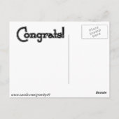 Das leere Nest Postkarte (Rückseite)