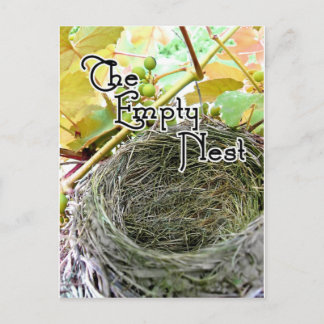 Das leere Nest Postkarte