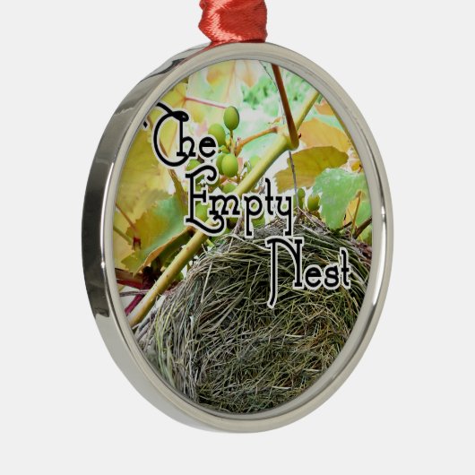 Das leere Nest Silbernes Ornament (Rechts)