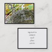 Das leere Nest Visitenkarte (Vorne/Hinten)