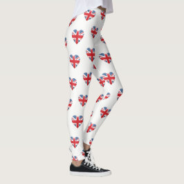 Das Leggings-Britische Herz der Frauen Leggings