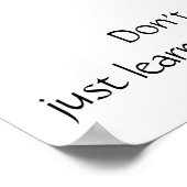 Das Lehrplakat des Lebens Poster (Ecke)