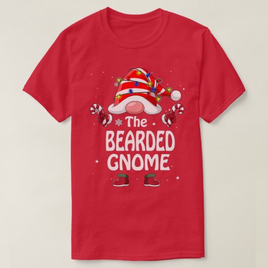 Das leichte Büffel mit bärtigen Gnomen T-Shirt (Design vorne)