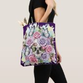 Das leichte Vermächtnis - Gothic Skull & Rose Tote Tasche (Von Nahem)