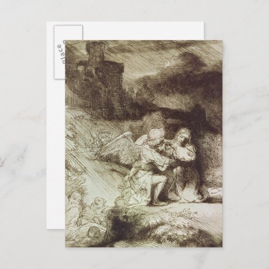 Das Leid im Garten Postkarte (Vorne/Hinten)