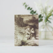 Das Leid im Garten Postkarte (Stehend Vorderseite)