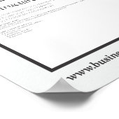 Das Leinwand-Poster für Geschäftsmodelle Poster (Ecke)