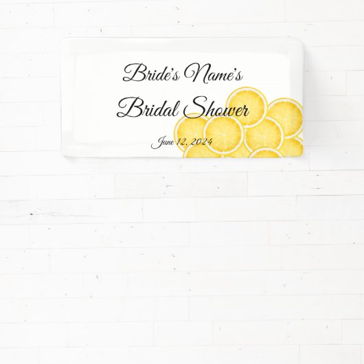 Das Lemon Spritz Brautparty Custom Party Sign Banner (InSitu)