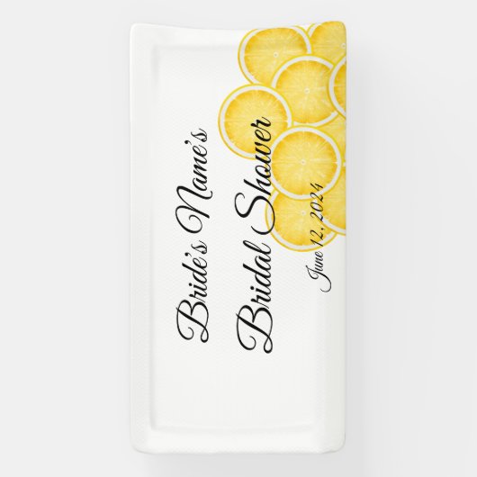 Das Lemon Spritz Brautparty Custom Party Sign Banner (Vertikal)