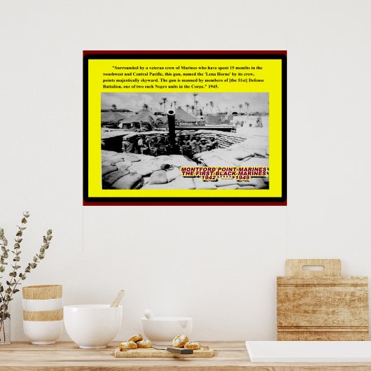 DAS LENA HORNE GUN 1945 POSTER (Küche)