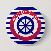 Das Lenkrad des Schiffes, dessen Boy-Baby-Duschkno Button (Vorderseite)