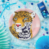 Das Leopard-Portrait Pappteller (Party)