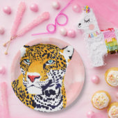 Das Leopard-Portrait Pappteller (Party)