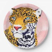 Das Leopard-Portrait Pappteller (Vorderseite)
