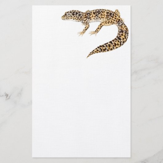 Das Leopardgecko-Briefpapier Briefpapier (Vorderseite)