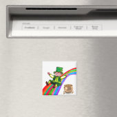 DAS LEPRECHAUN IM RAINBOW-Magnet Magnet (In Situ (Geschirrspüler))