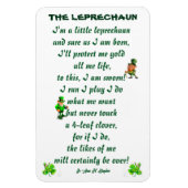 DAS LEPRECHAUN POEM MAGNET (Vertikal)