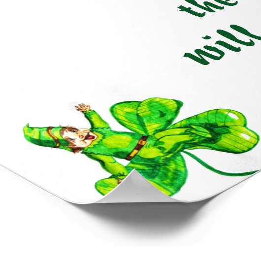 DAS LEPRECHAUN POEM POSTER (Ecke)