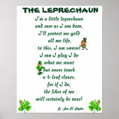DAS LEPRECHAUN POEM POSTER (Vorne)