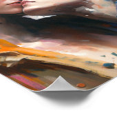 Das Lesbische liebt farbenfrohe Malplakat Poster (Ecke)