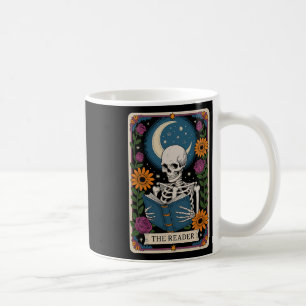 Das Lesebuch der Lesekarte des Tarots Skeleton Kaffeetasse