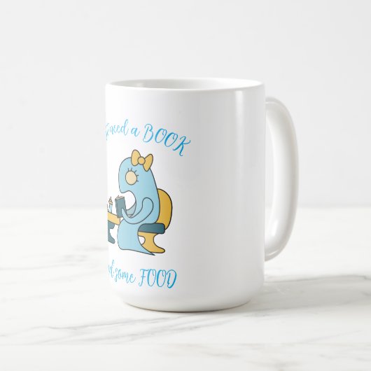 Das Lesemonster in einem Café buchen Kaffeetasse (VorderseiteRechts)