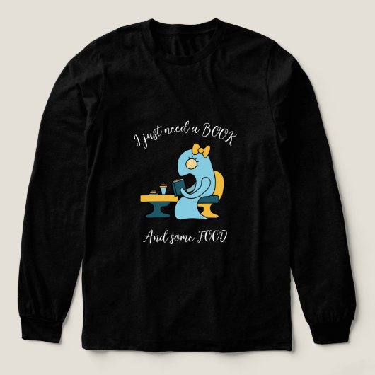 Das Lesemonster in einem Café buchen Tri-Blend Shirt (Design Vorderseite)