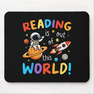 Das Lesen ist aus dieser Welt, die lustigen Bücher Mousepad
