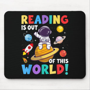 Das Lesen ist aus dieser Welt, die lustigen Bücher Mousepad