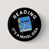 Das Lesen ist ein neuartiges Ideenbuch, das in Dun Button (Vorderseite)