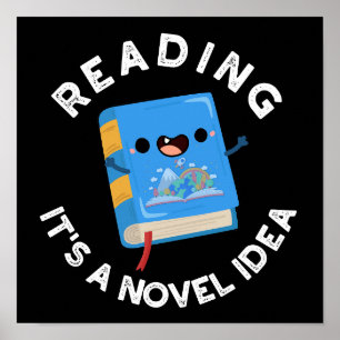 Das Lesen ist ein neuartiges Ideenbuch, das in Dun Poster