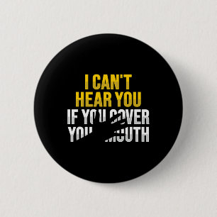 Das Lesen von Asl Hand Gesture Deaf Hörverlust Awa Button