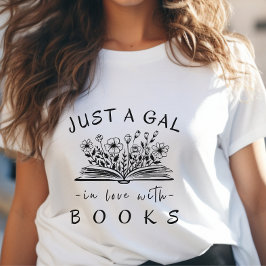 Das Lesen von Büchern in Liebe mit Büchern T-Shirt