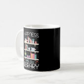 Das Lesen von Büchern ist eine kleine kostenlose B Kaffeetasse (Vorderseite Links)