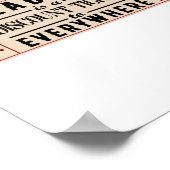 Das Lesen von Buchliteratur ist ein Ticket zum Rab Poster (Ecke)