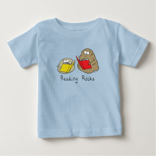 Das Lesen von Rocks Funny Book Kid's Baby T - Shir Baby T-shirt